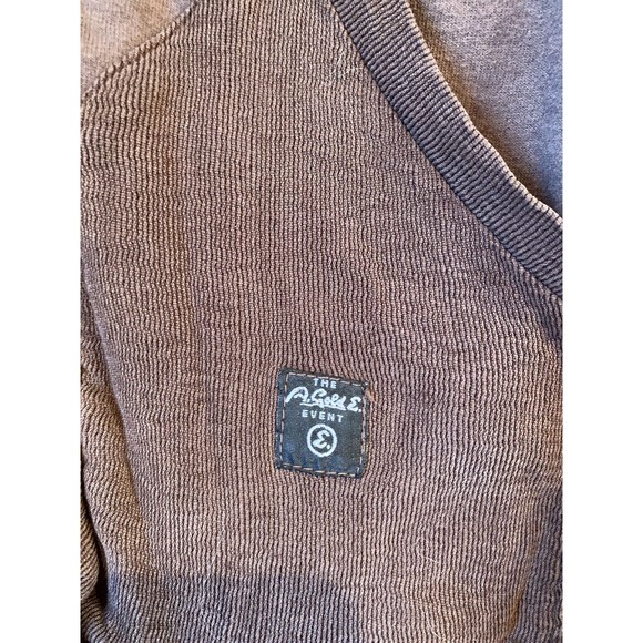Vintage AG Adriano Goldschmied The A.Gold E. Event Brown Hoodie Vest Small 90s - Picture 2 of 7